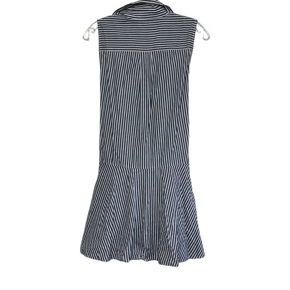 Derek Lam 10 Crosby Size 2 Striped Shirt Tie Waist Mini Dress - Picture 10 of 14